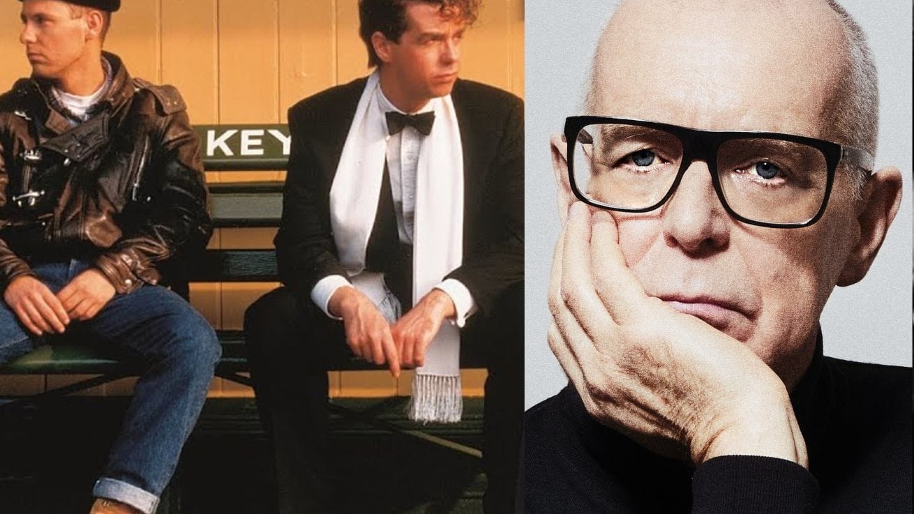 Ein Standbild aus „It Couldn’t Happen Here" und ein Porträt von Neil Tennant